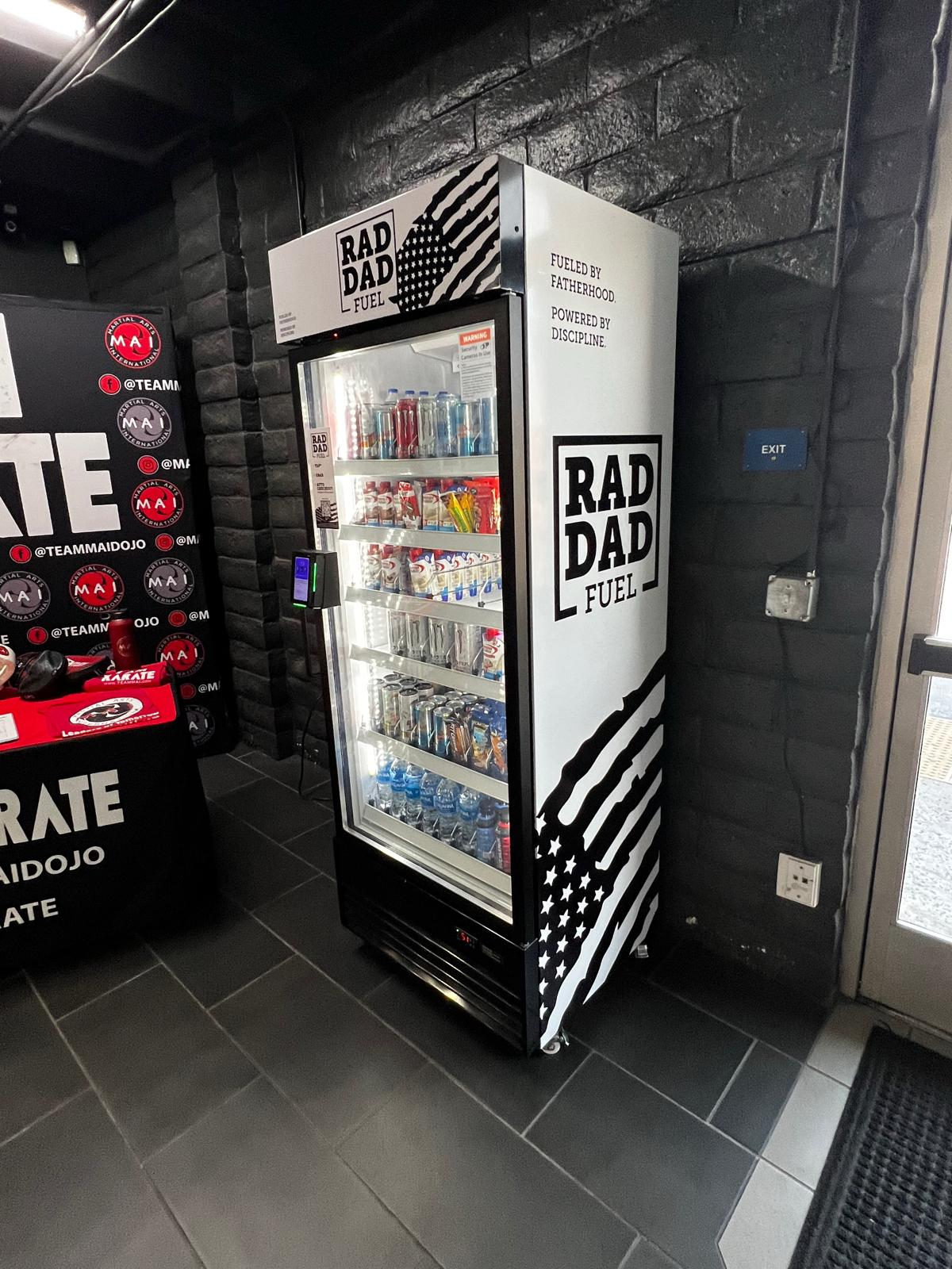 Custom branded HAHA AI vending machine with full wrap — branded retail solution