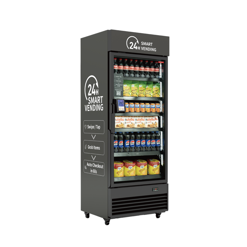 HAHA AI Vending Pro 542 smart cooler — bestselling grab and go AI vending machine